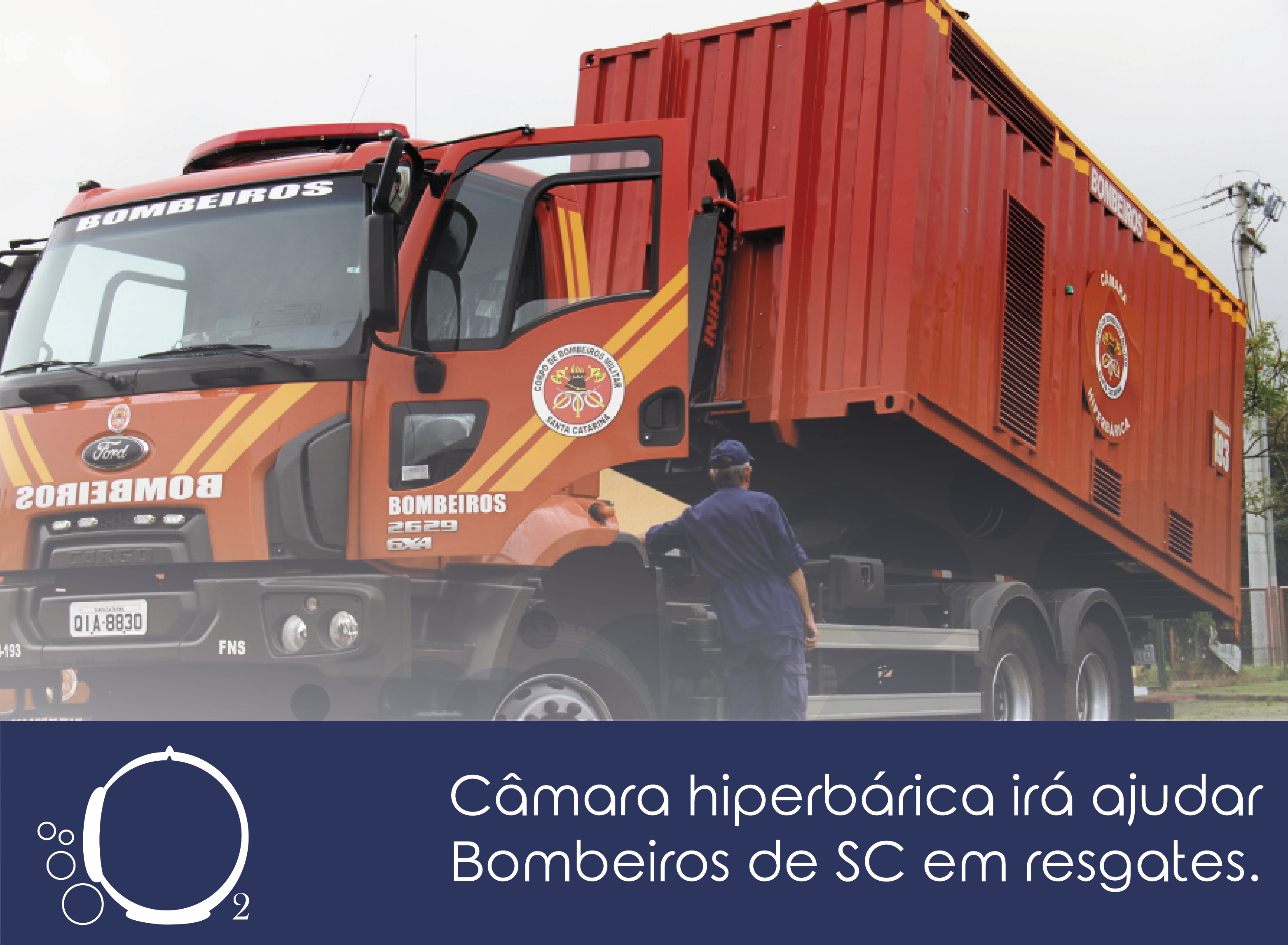 Câmara Hiperbárica irá ajudar Bombeiros de SC em resgates.<